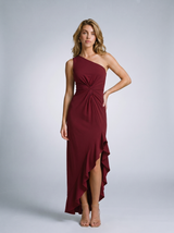 Fiamma — One-Shoulder Ruffle Gown