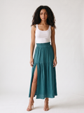 Oriana — Frill Slit Skirt, front view