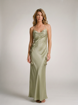 Viola — Halter Neck Slit Back Maxi Dress