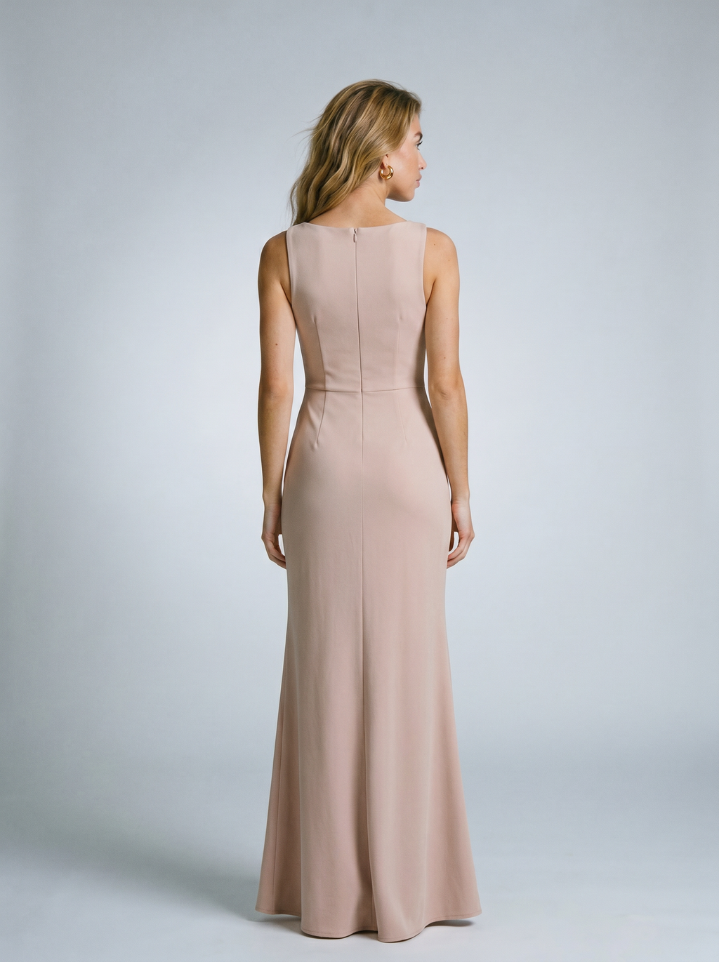 Annalisa — Sleeveless High Slit Maxi Dress, back view
