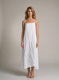Antibes — Sleeveless Linen Casual Maxi Dress, front view